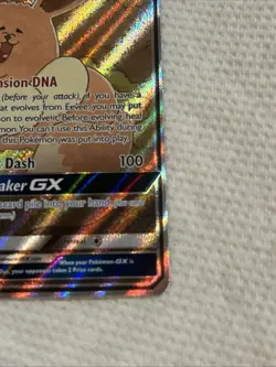 Pokemon TCG Eevee GX SM233 Full Art Promo Black Star Ultra Rare Holo NM - Image 4