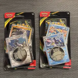 Sealed & In Hand Pokemon - Lot of (2) Perfect Order Checklane Blister Booster - Image 1