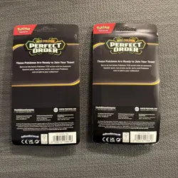 Sealed & In Hand Pokemon - Lot of (2) Perfect Order Checklane Blister Booster - Image 2