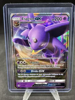 Espeon GX 61/149 Ultra Rare Holo Pokemon Sun & Moon Base Set - Image 1