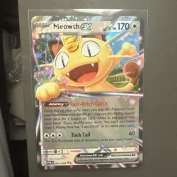 Pokemon TCG Perfect Order Meowth EX 062/088 Double Rare Holo NM Near Mint - Image 2