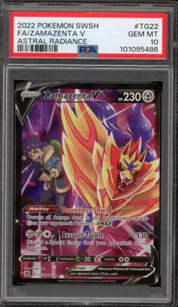 Pokemon Zamazenta V Astral Radiance Trainer Gallery Full Art #TG22 PSA 10 - Image 1