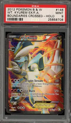 Pokemon White Kyurem EX Boundaries Crossed Full Art #146 PSA 9 Mint - Image 1