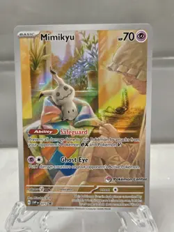 MIMIKYU PALDEAN FATES PC ETB POKEMON SVP EN-SV BLACK STAR PROMO 2024 075 -NM-M - Image 1