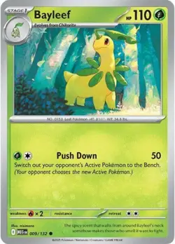 Pokemon Bayleef - 009/132 - Common NM-Mint Mega Evolution Base Set - Image 1