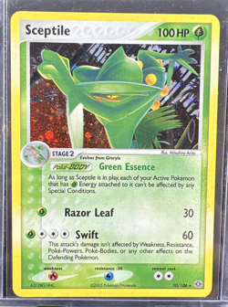 2005 Pokemon Sceptile 10/106 Holo Rare EX Emerald Vintage Holo - Image 1