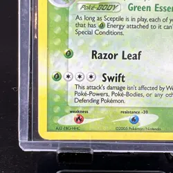 2005 Pokemon Sceptile 10/106 Holo Rare EX Emerald Vintage Holo - Image 5