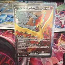 Pokemon TCG Team Rockets Moltres EX#208/182 Destined Rivals Stamped - Image 1