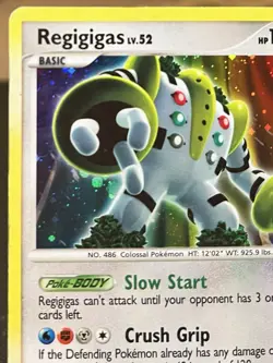 2008 Pokemon, Legends Awakened, #15/146 Regigigas, Holo Rare - Image 4