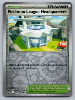 Pokemon TCG SV03: Obsidian Flames Pokemon League Headquarters 192/197 Reverse Ho - Image 1
