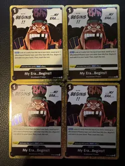 OP09-096 My Era...Begins!! R Playset X4 One Piece Card Game EMPERORS IN THE NEW - Image 1