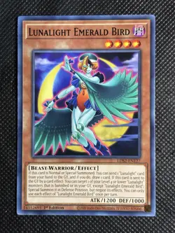YuGiOh! - Lunalight Emerald Bird LDS2-EN127 Common 1st Edition Near Mint - Image 1