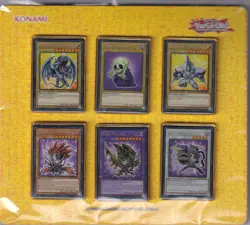 Yu-Gi-Oh! 6 Pin Collector Display Set Blue-Eyes Dark Paladin Juna Warrior Yellow - Image 1