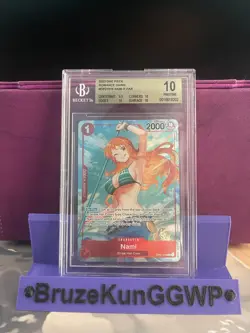 One Piece Card Game Pre Errata Nami BGS 10 English - Image 1