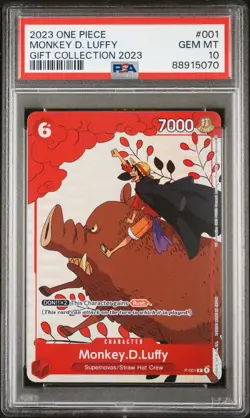 PSA 10 One Piece English 2023 Gift Collection MONKEY D LUFFY GEM MINT - Image 1