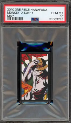 One Piece Hanafuda Monkey.D.Luffy May PSA 10 Gem Mint - Image 1