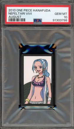 One Piece Hanafuda Nefeltari Vivi August PSA 10 Gem Mint - Image 1