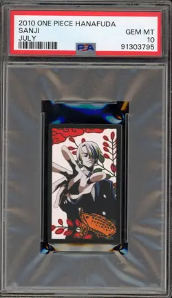 One Piece Hanafuda Sanji July PSA 10 Gem Mint - Image 1