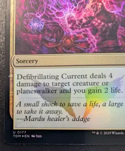 Defibrillating Current 0177 Foil Uncommon Tarkir Dragonstorm Magic The Gathering - Image 4