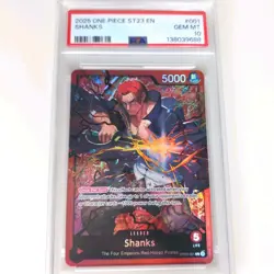Shanks OP09-001 Alt Art Leader ST23 Starter Deck Foil Holo One Piece PSA 10 GEM - Image 5