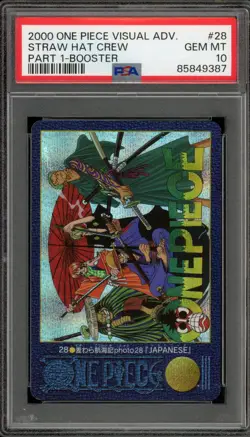 One Piece Bandai Straw Hat Crew Visual ADV. Part 1 #28 PSA 10 Gem Mint - Image 1