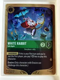 White Rabbit Late Again - Disney Lorcana Promo - Image 1