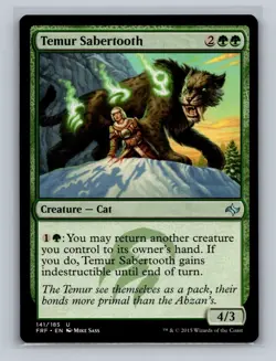 Temur Sabertooth - Fate Reforged #141/185 MTG Magic The Gathering - Image 1