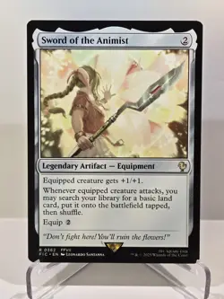 MTG Sword of the Animist (Regular) FINAL FANTASY Magic the Gathering - Image 1