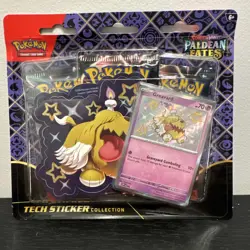Pokemon TCG Paldean Fates Tech Sticker Collection - 3 Packs SEALED - Image 1