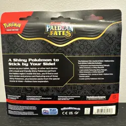 Pokemon TCG Paldean Fates Tech Sticker Collection - 3 Packs SEALED - Image 2