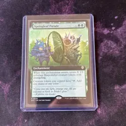 Magic The Gathering Springleaf Parade Rare Enchantment Card ECC Set Hard Case - Image 1