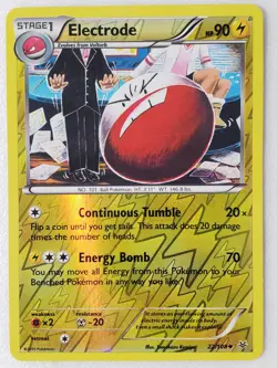 REVERSE HOLO Electrode 22/108 NM - XY Roaring Skies Pokemon Card Tomokazu Komiya - Image 1