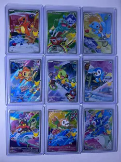 Pokemon 2026 First Partner Illustration Collection Series 1 - Promo Set 9 Cards - Image 1
