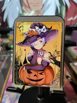 Goddess Story Metal Card Rare Anime Waifu Re:Zero Rem - Image 1
