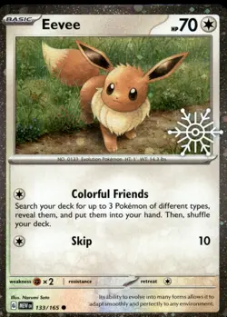Eevee (Holiday Calendar) 133/165 - Pokemon Miscellaneous Cards & Products NM - Image 1