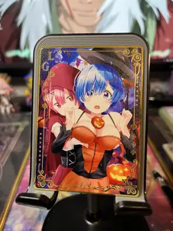 Goddess Story Metal Card Rare Anime Waifu Re:Zero Rem - Image 2