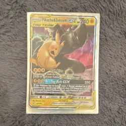 Pokemon Pikachu & Zekrom GX Ultra Rare TAG TEAM Card Sun & Moon Team Up 33/181 - Image 1