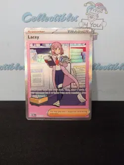 Pokemon Prismatic Evolutions Trainer Holo Lacey Supporter Trading Card 175/131 - Image 3