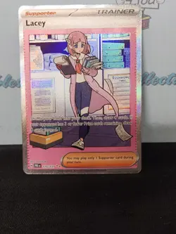 Pokemon Prismatic Evolutions Trainer Holo Lacey Supporter Trading Card 175/131 - Image 4