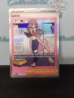 Pokemon Prismatic Evolutions Trainer Holo Lacey Supporter Trading Card 175/131 - Image 5