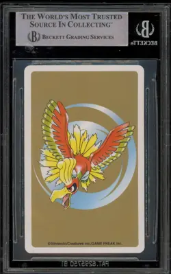 Pokemon Pikachu Joker Pokemon Gold Playing Cards Japanese #025B BGS 9 Mint - Image 2