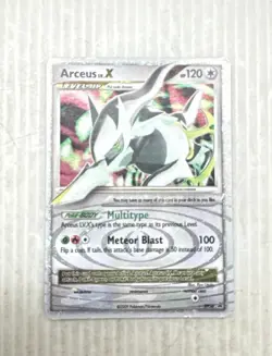 Vintage 2009 Arceus LV.X DP56 Diamond & Pearl Black Star Promo Pokemon Card - Image 1