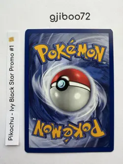 Pokemon IVY Pikachu Black Star 1 - League Promo Exclusive WotC - 1999 Card NM NP - Image 4