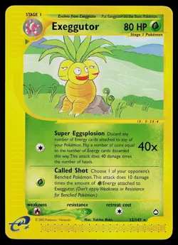 Pokemon Card - Exeggutor Aquapolis 12 Rare - Image 1