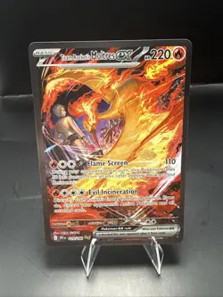Pokemon TCG Team Rockets Moltres EX Card 229/182 Destined Rivals SIR - Image 1