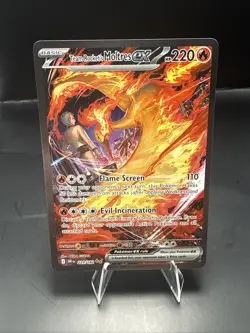 Pokemon TCG Team Rockets Moltres EX Card 229/182 Destined Rivals SIR - Image 2