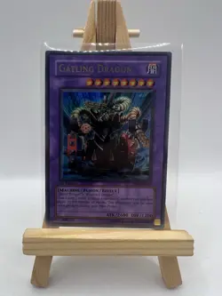 YuGiOh Trading card Gatling Dragon FET-EN035 Holo Yu-Gi-Oh 1st Edition LP - Image 1