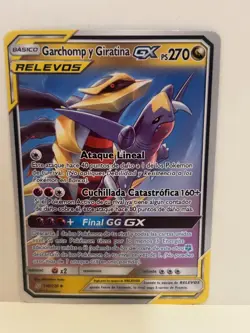 ESP~ SPANISH~Pokemon Garchomp and Giratina GX TCG Card 146/236 RELEVOS - Image 1
