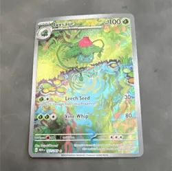 Pokemon Ivysaur 167/165 Scarlet & Violet 151 Illustration Rare Holo Card - Image 1