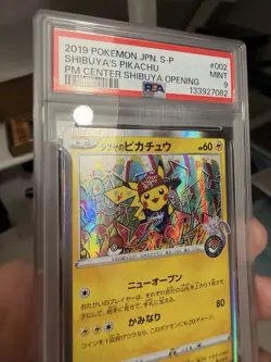 PSA 9 Shibuya Pikachu 002/S-P Tokyo Promo Holo Mint Japanese Pokemon Card 2019 - Image 1